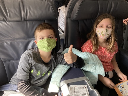 Kids in First Class on the Way Home